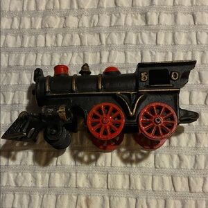 Classic Black and Red Cast Iron Train Caboose